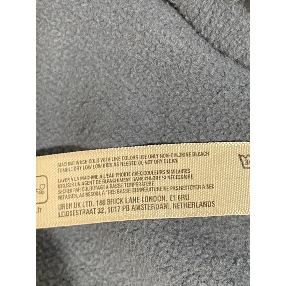 Free People Movement S/P Blue Cropped Pullover Sweatshirt100%Cotton Long Sleeve - Picture 10 of 15